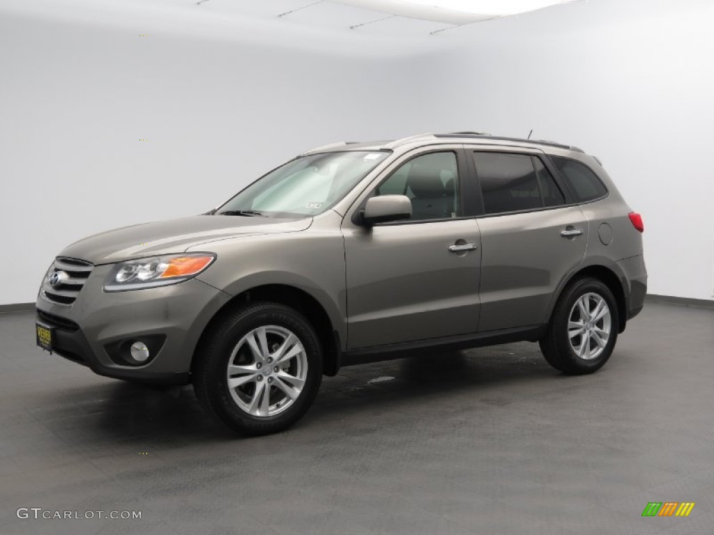 2012 Santa Fe Limited - Mineral Gray / Cocoa Black photo #1