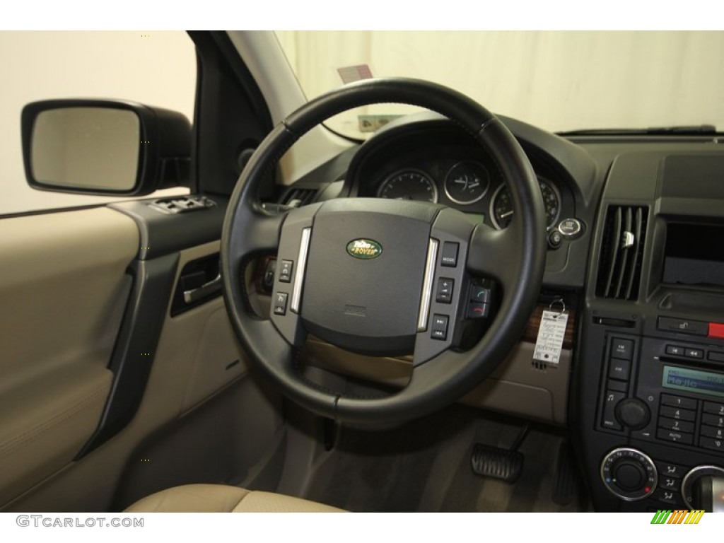2010 Land Rover LR2 HSE Almond Steering Wheel Photo #81531461