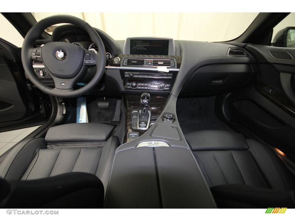2014 BMW 6 Series 650i Convertible Black Dashboard Photo #81531828