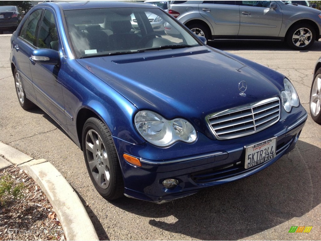 2005 C 240 Sedan - Orion Blue Metallic / Black photo #1