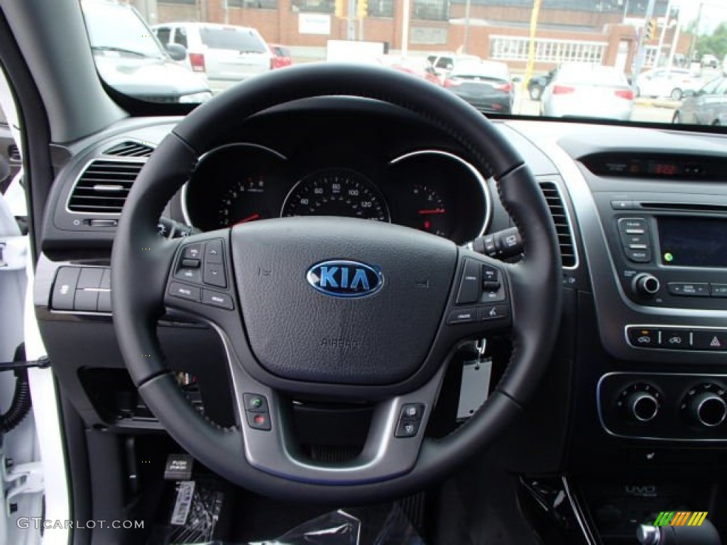 2014 Kia Sorento LX AWD Black Steering Wheel Photo #81532258