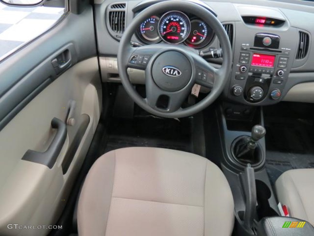 2010 Kia Forte LX Stone Dashboard Photo #81532297