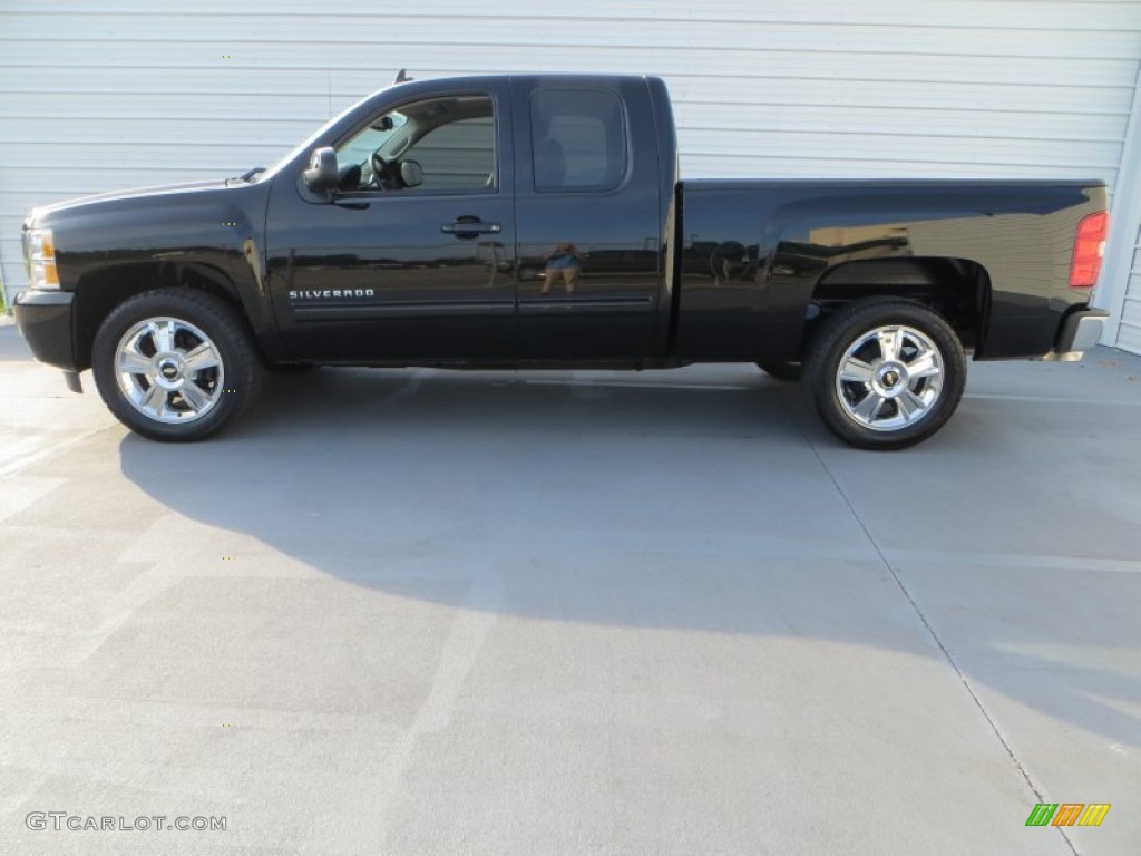 2012 Silverado 1500 LTZ Extended Cab - Black / Ebony photo #6