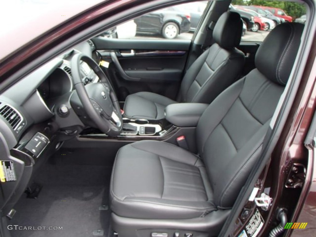 Black Interior 2014 Kia Sorento EX V6 AWD Photo #81532558