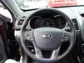 Black 2014 Kia Sorento EX V6 AWD Steering Wheel