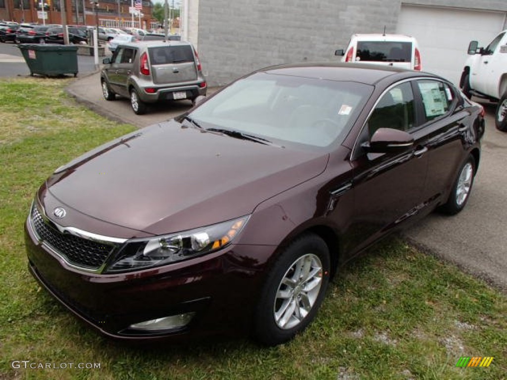 Dark Cherry Pearl Metallic 2013 Kia Optima LX Exterior Photo #81532814