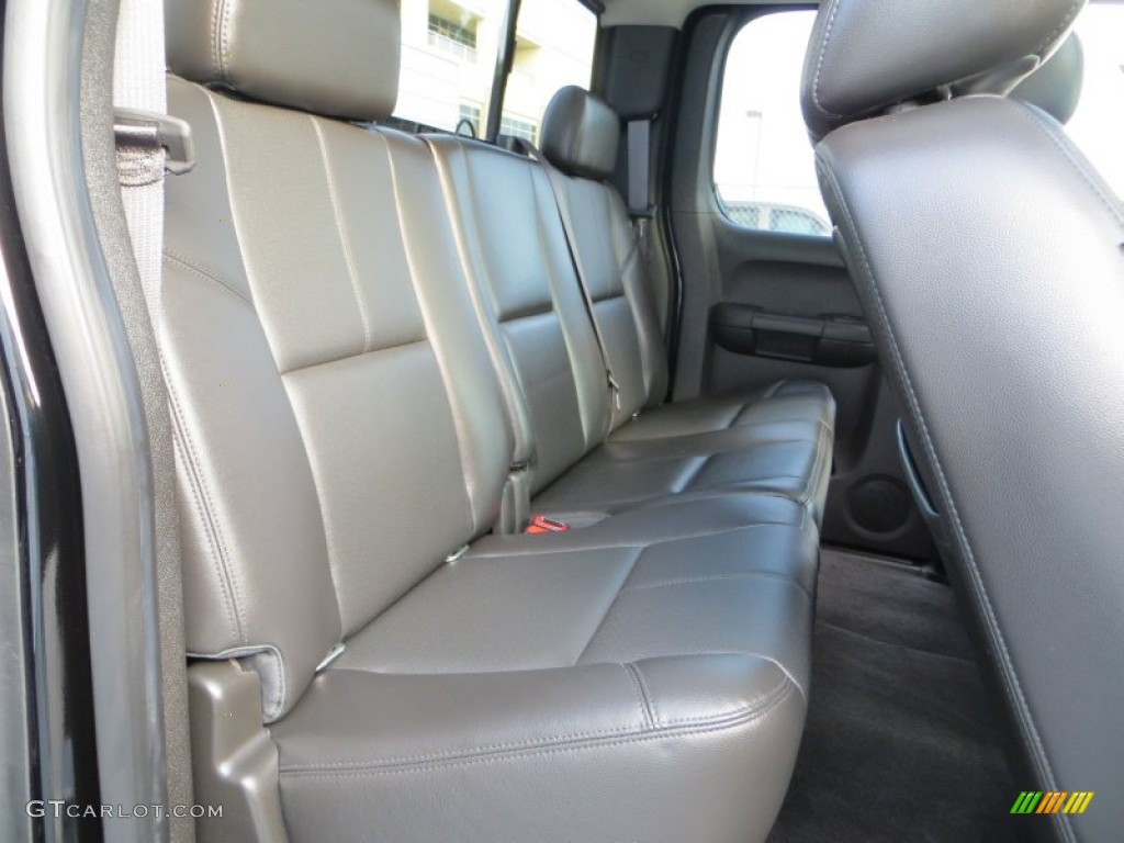 Ebony Interior 2012 Chevrolet Silverado 1500 LTZ Extended Cab Photo #81532913