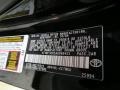202: Black 2010 Toyota Camry LE Color Code