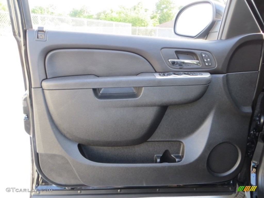 2012 Chevrolet Silverado 1500 LTZ Extended Cab Ebony Door Panel Photo #81533000