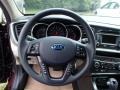 2013 Kia Optima Gray Interior Steering Wheel Photo