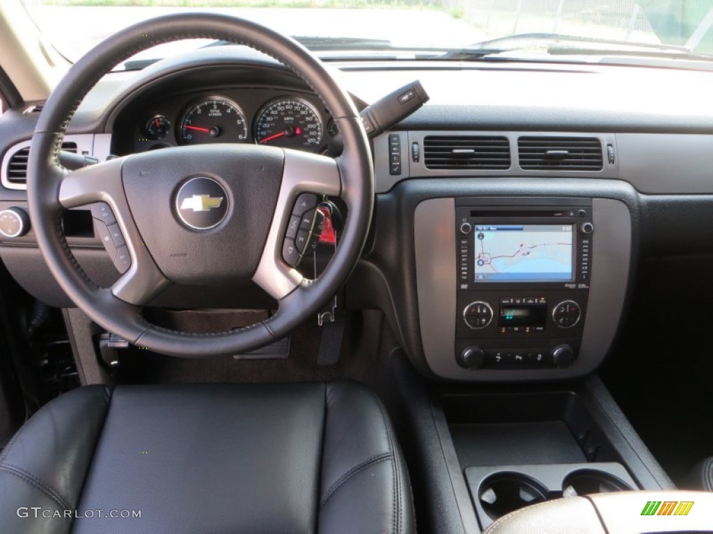 2012 Chevrolet Silverado 1500 LTZ Extended Cab Ebony Dashboard Photo #81533087