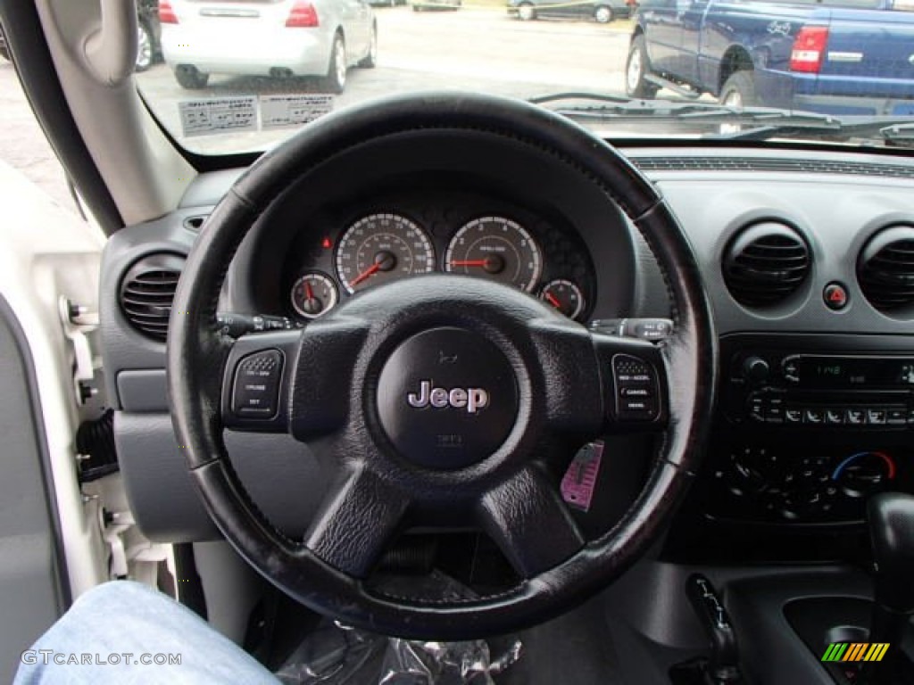 2005 Jeep Liberty Sport 4x4 Medium Slate Gray Steering Wheel Photo #81533411