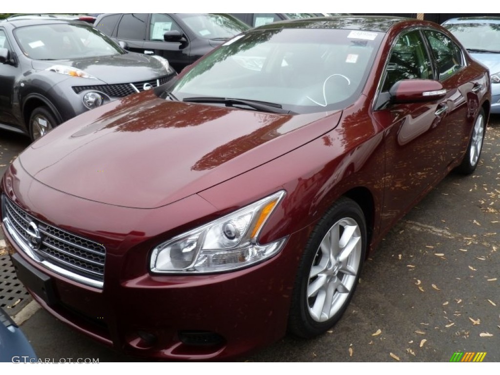 2010 Maxima 3.5 SV Premium - Tuscan Sun Red / Charcoal photo #2