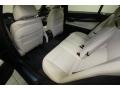 2013 BMW 7 Series Ivory White/Black Interior Rear Seat Photo