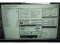 2013 BMW 7 Series 740Li Sedan Window Sticker