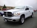 2007 Bright White Dodge Ram 1500 SLT Regular Cab  photo #3