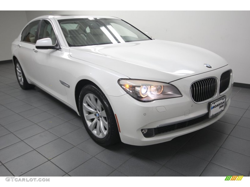 2011 7 Series 750i Sedan - Mineral White Metallic / Oyster/Black photo #1