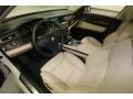 Oyster/Black 2011 BMW 7 Series 750i Sedan Interior Color