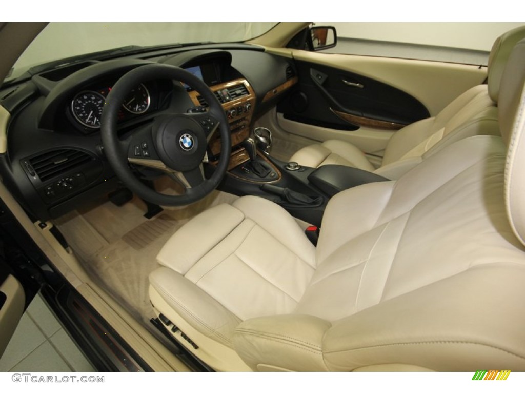 Cream Beige Interior 2007 BMW 6 Series 650i Coupe Photo #81539371