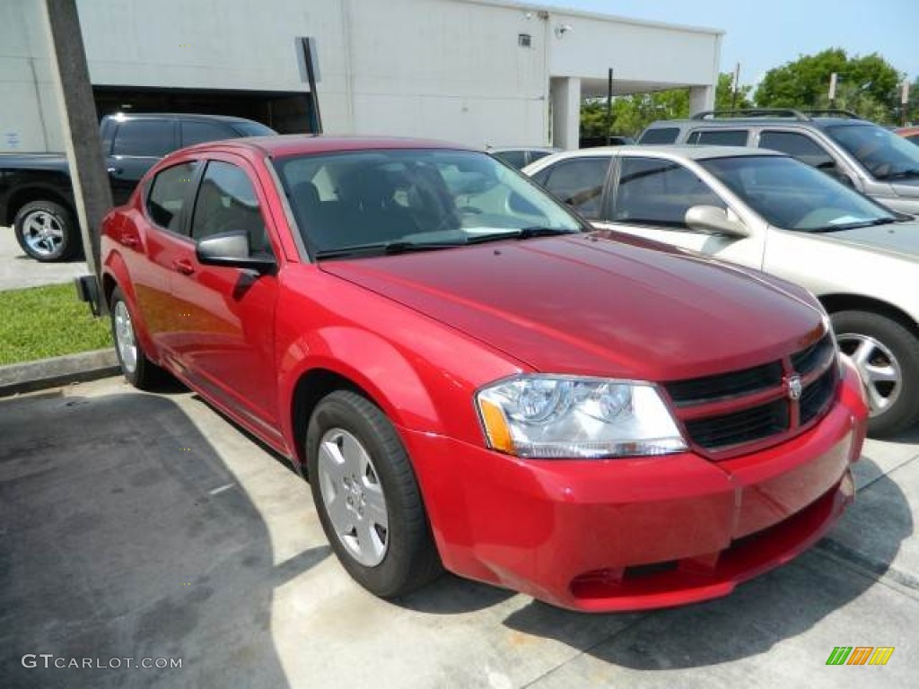 Inferno Red Crystal Pearl 2008 Dodge Avenger SE Exterior Photo #81539624