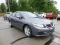 2013 Polished Metal Metallic Honda Civic LX Sedan  photo #1