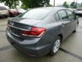 2013 Polished Metal Metallic Honda Civic LX Sedan  photo #3