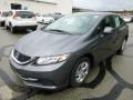 2013 Polished Metal Metallic Honda Civic LX Sedan  photo #7