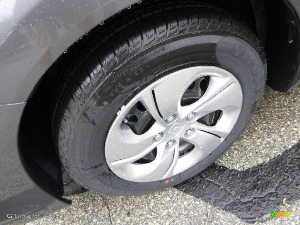 2013 Civic LX Sedan - Polished Metal Metallic / Black photo #9