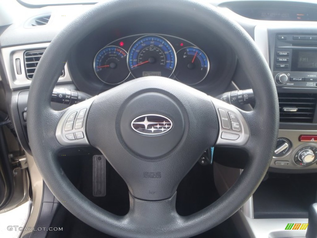 2009 Subaru Forester 2.5 X Premium Platinum Steering Wheel Photo #81540993