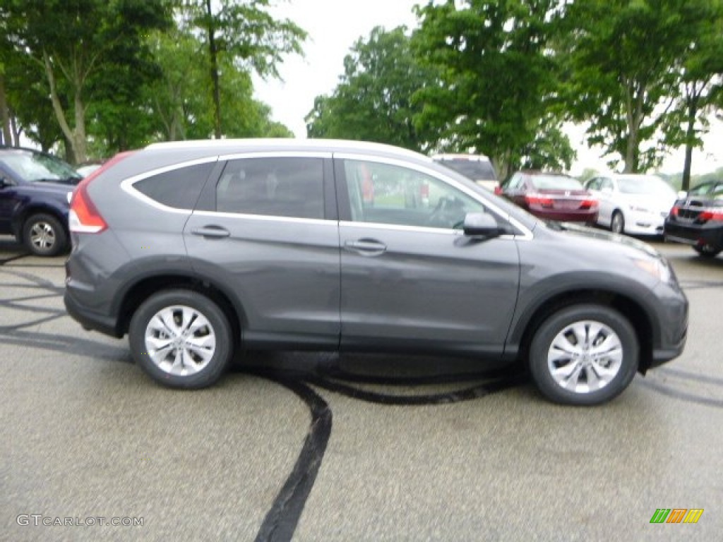 2013 CR-V EX-L AWD - Polished Metal Metallic / Gray photo #2