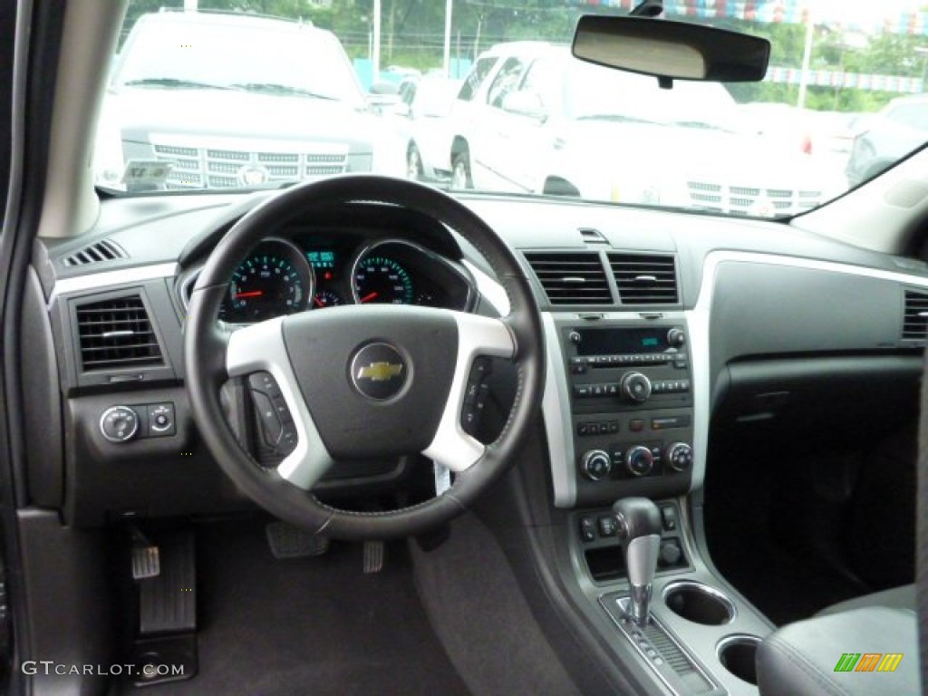 2012 Chevrolet Traverse LT AWD Ebony Dashboard Photo #81541983