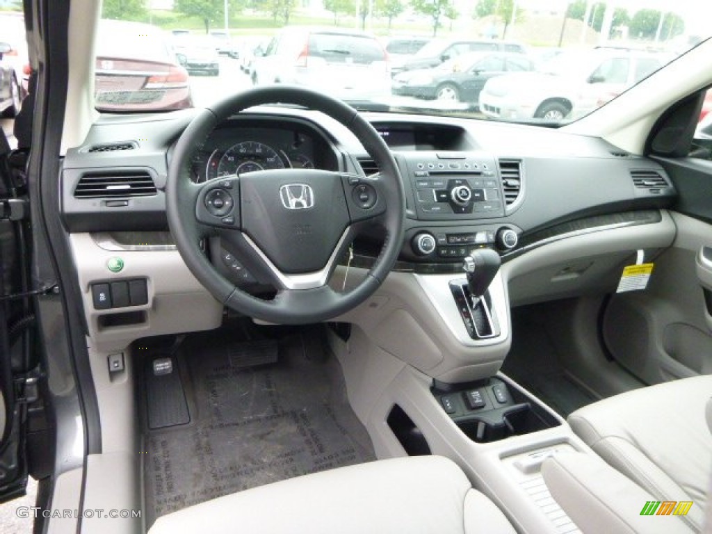 2013 CR-V EX-L AWD - Polished Metal Metallic / Gray photo #12
