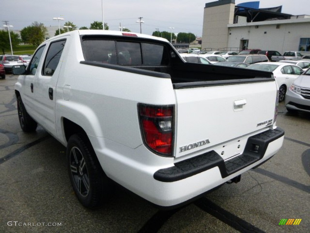 2013 Ridgeline Sport - White / Black photo #5