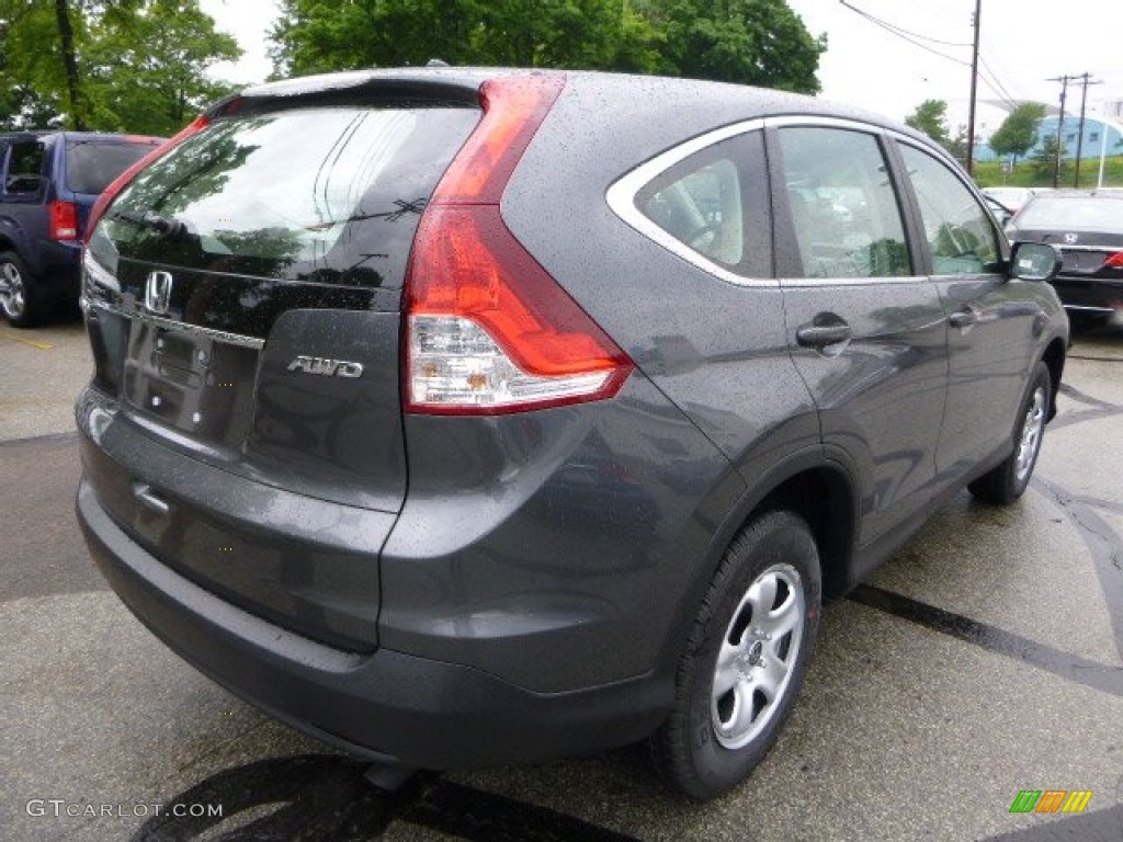 2013 CR-V LX AWD - Polished Metal Metallic / Gray photo #3