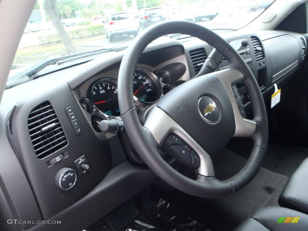 2013 Silverado 1500 LT Extended Cab 4x4 - Graystone Metallic / Ebony photo #12