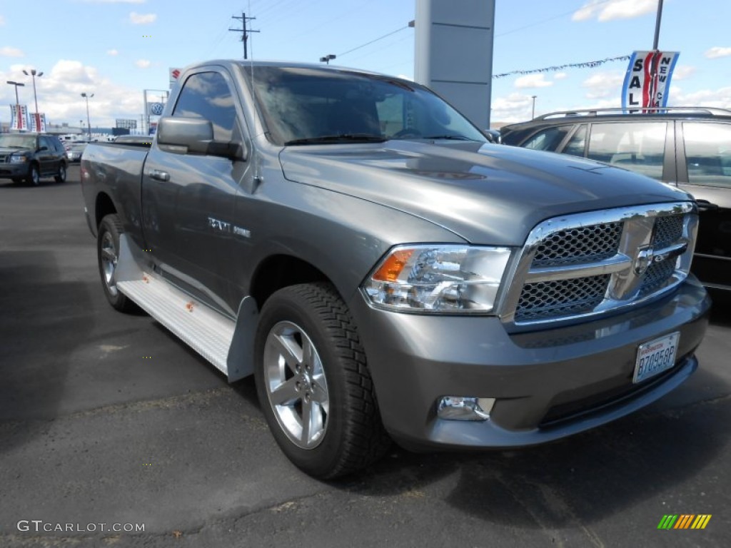 2009 Ram 1500 SLT Regular Cab 4x4 - Mineral Gray Metallic / Dark Slate Gray photo #2