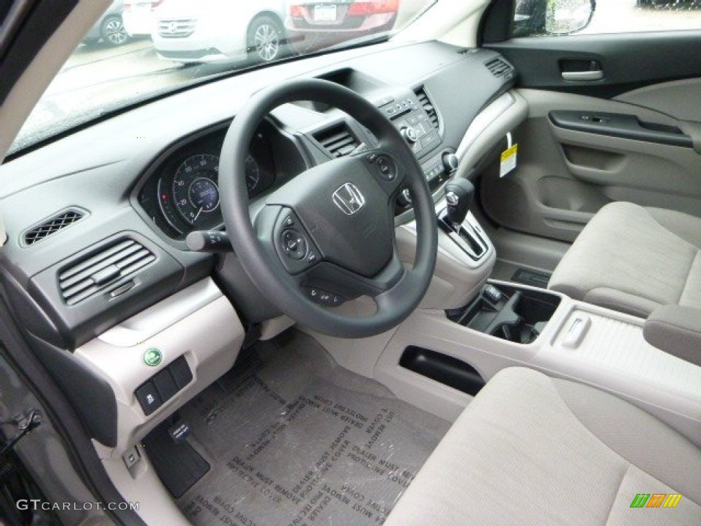 2013 CR-V LX AWD - Polished Metal Metallic / Gray photo #15