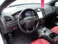 2013 Chrysler 300 Black/Red Interior Dashboard Photo
