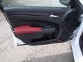 Black/Red 2013 Chrysler 300 S V6 AWD Door Panel