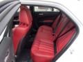 2013 Chrysler 300 Black/Red Interior Rear Seat Photo