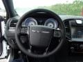 2013 Chrysler 300 Black/Red Interior Steering Wheel Photo