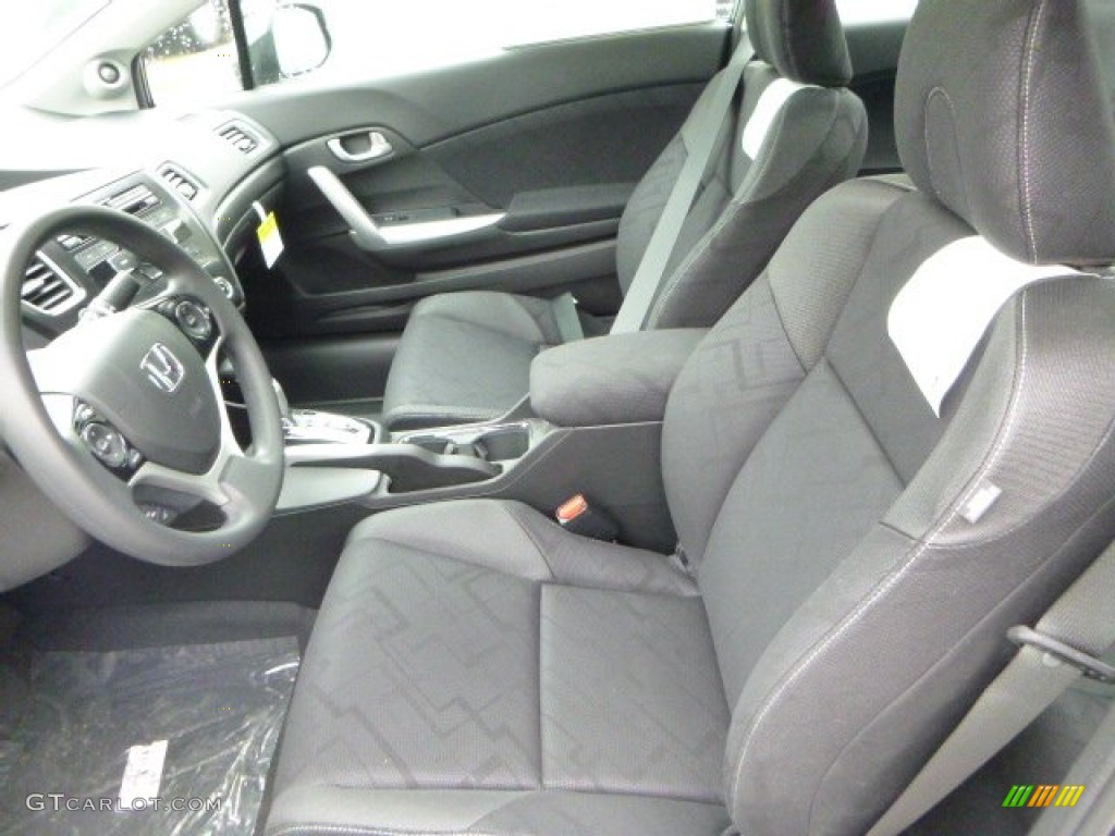Black Interior 2013 Honda Civic EX Coupe Photo #81543918