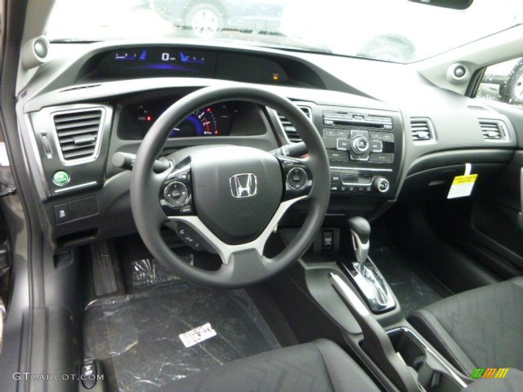 2013 Honda Civic EX Coupe Black Dashboard Photo #81543963