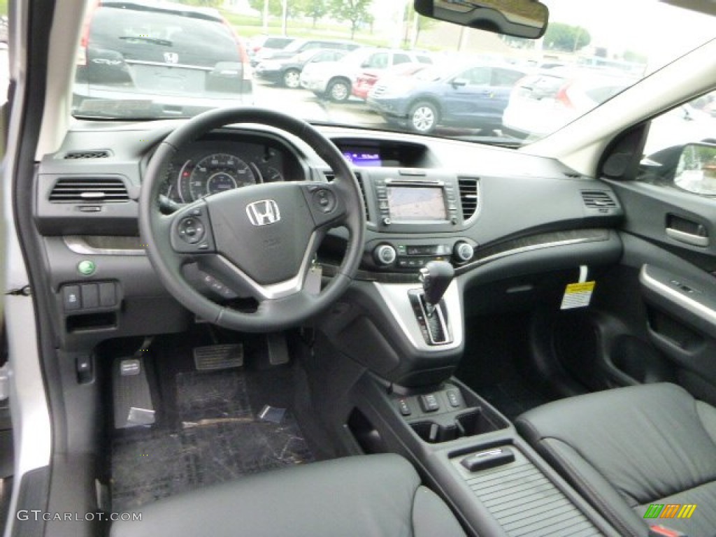 2013 CR-V EX-L AWD - Alabaster Silver Metallic / Black photo #12