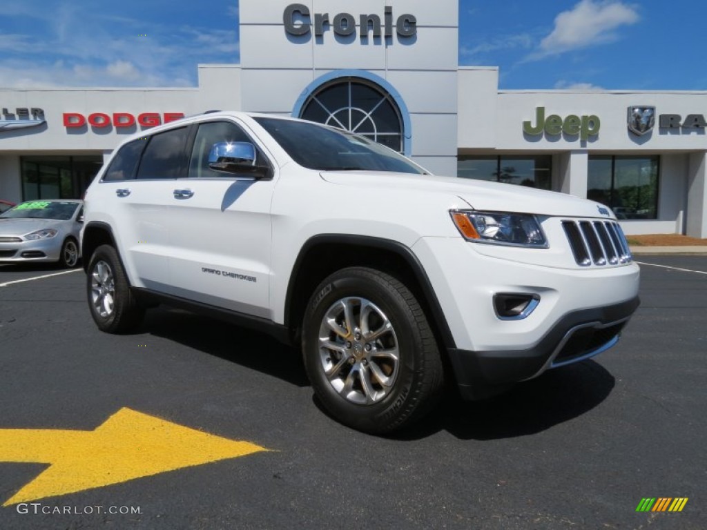 2014 Grand Cherokee Limited - Bright White / New Zealand Black/Light Frost photo #1