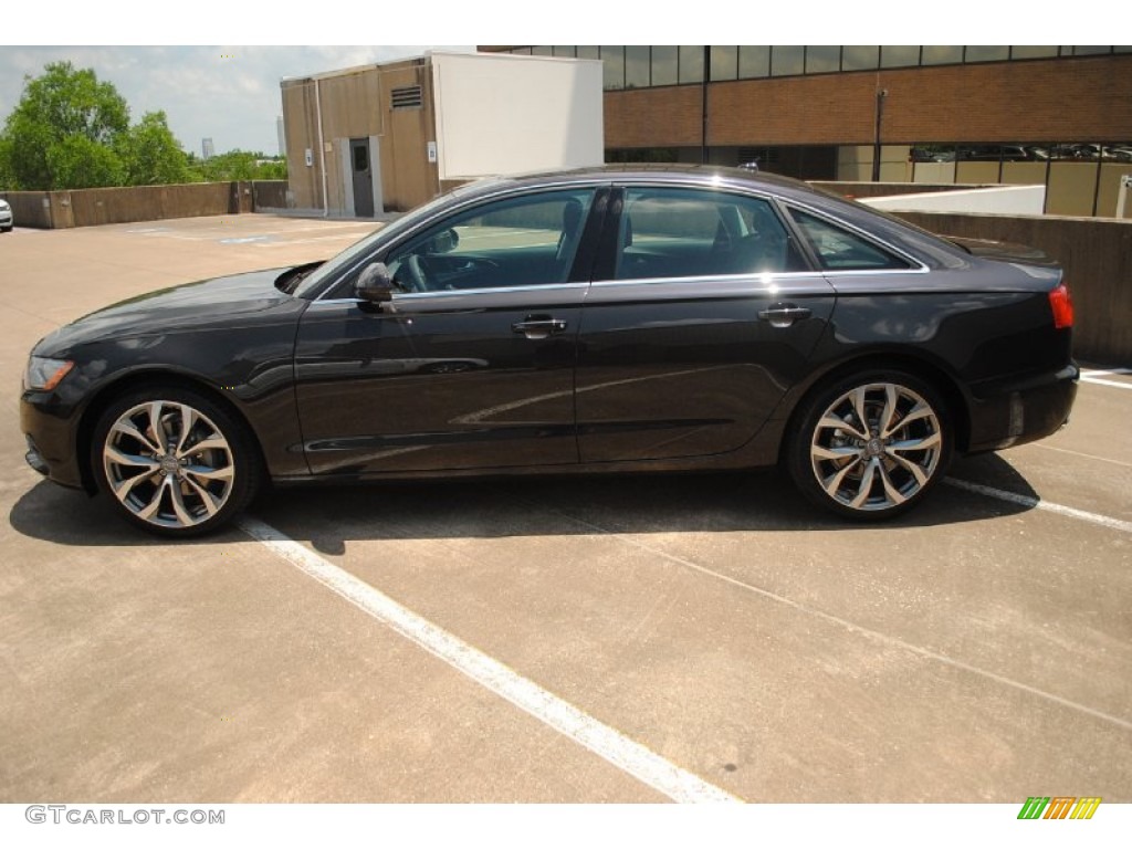 2013 A6 2.0T quattro Sedan - Oolong Gray Metallic / Black photo #4