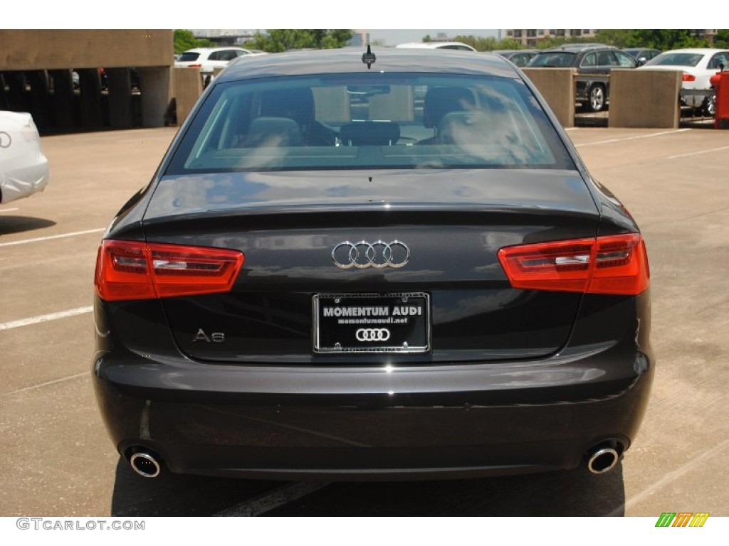 2013 A6 2.0T quattro Sedan - Oolong Gray Metallic / Black photo #6