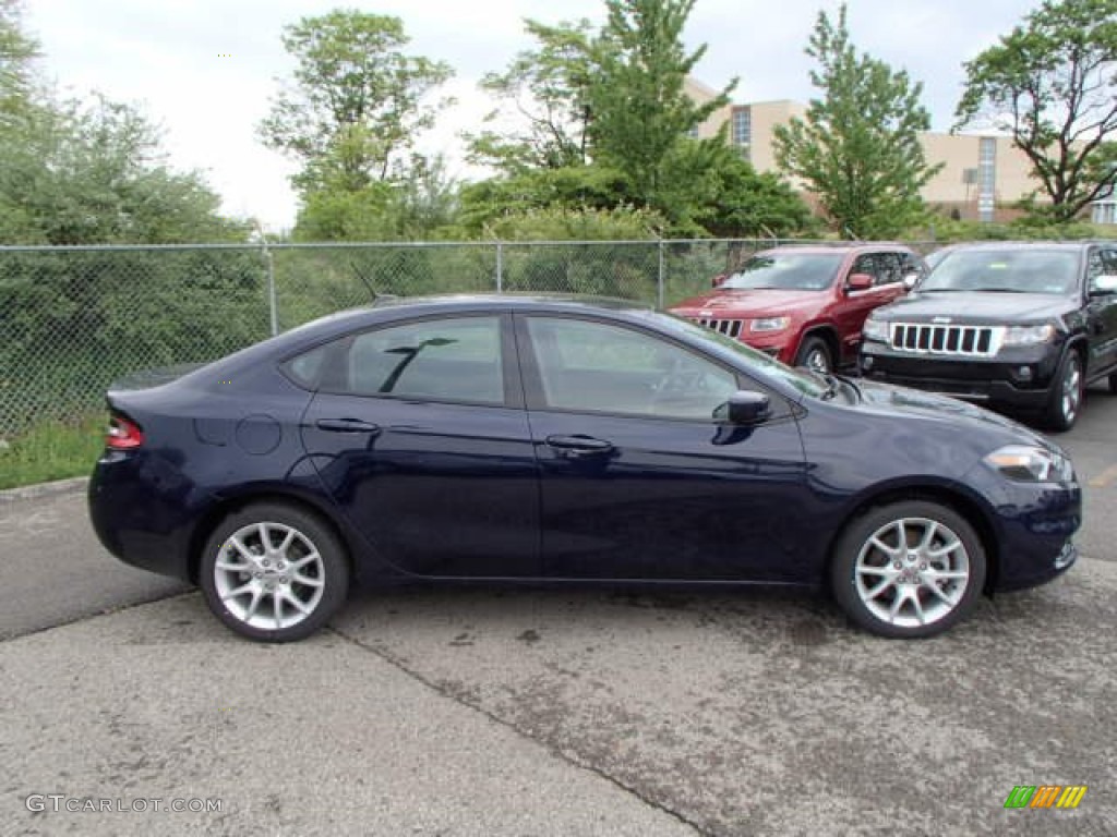 2013 Dart SXT - True Blue Pearl Coat / Black photo #5