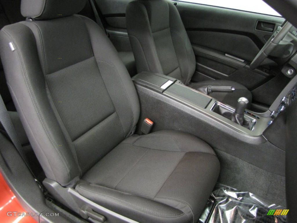 Charcoal Black Interior 2012 Ford Mustang V6 Coupe Photo #81546370