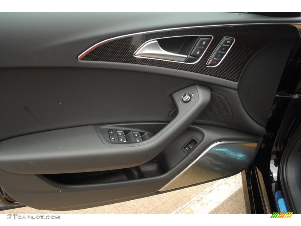 2013 Audi S6 4.0 TFSI quattro Sedan Black Door Panel Photo #81547548